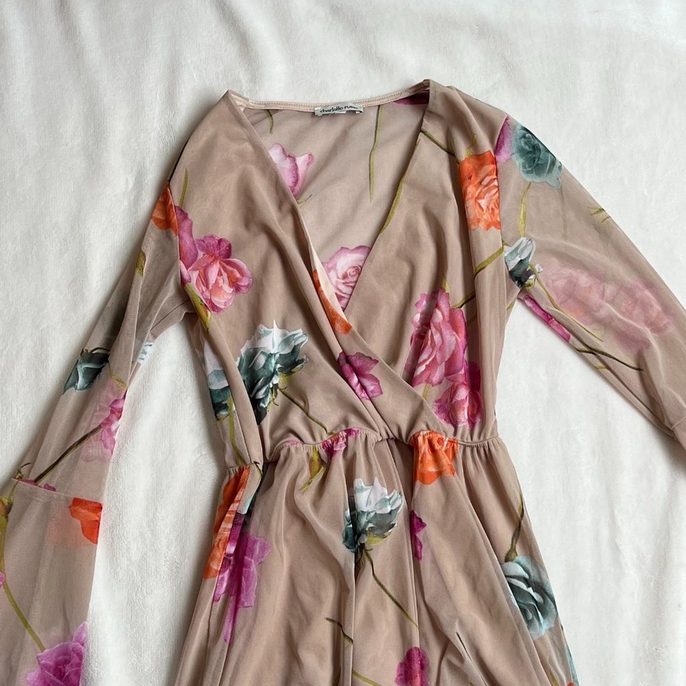 Flowy Floral Spring Dress: Charlotte Russe Small
